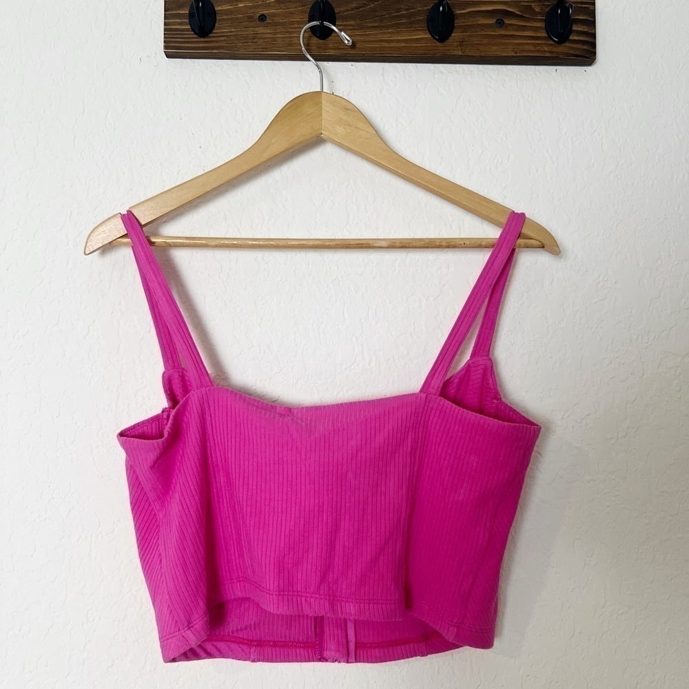 Jonathan Simkhai Dee Bustier Top in Opera Pink - Picture 5 of 7